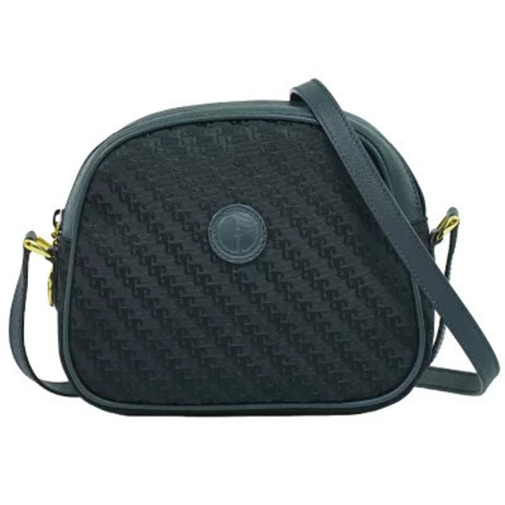 Gucci Canvas Shoulder Bag Navy Blue